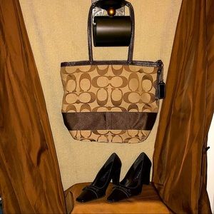 Cute Coach shoulder bag and a professional pair of heels!! Update your wardrobe!